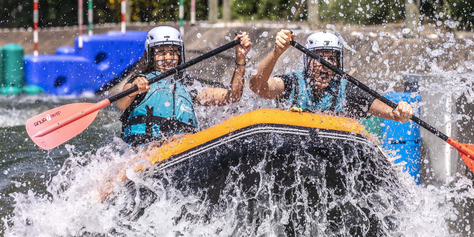 Rafting sur la rivière d'Eaux Vives à Cergy