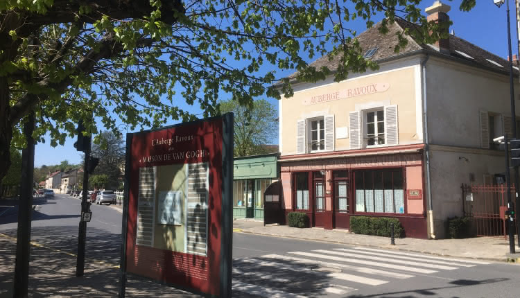 Façade de l'Auberge Ravoux à Auvers, maison de Van Gogh